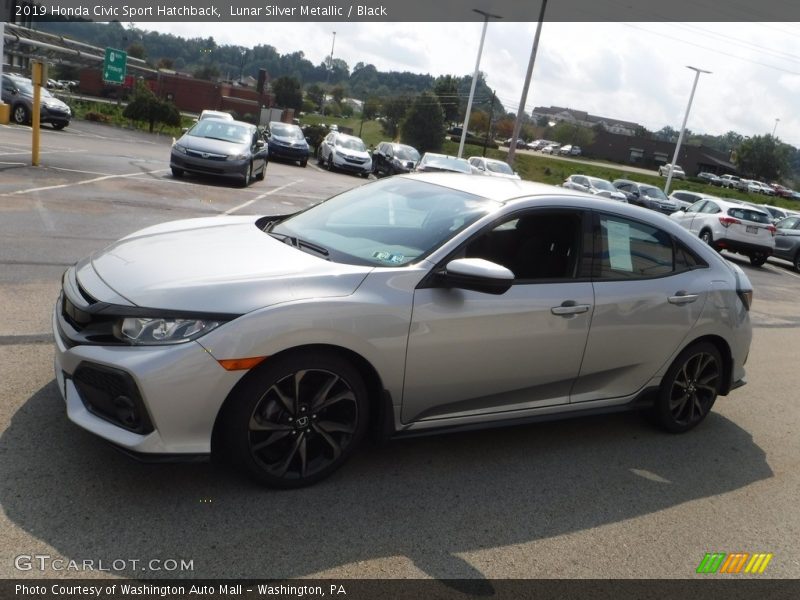 Lunar Silver Metallic / Black 2019 Honda Civic Sport Hatchback
