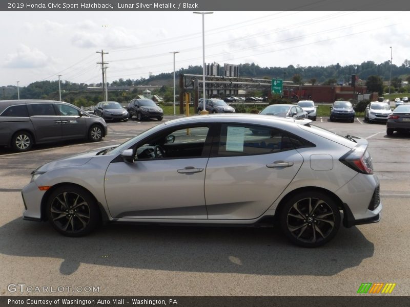 Lunar Silver Metallic / Black 2019 Honda Civic Sport Hatchback