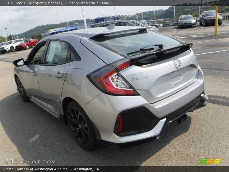 Lunar Silver Metallic / Black 2019 Honda Civic Sport Hatchback