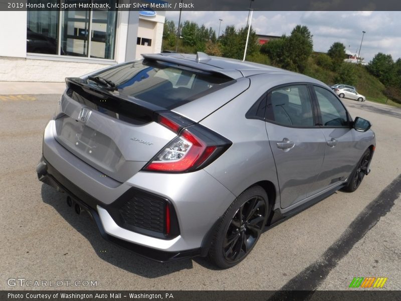Lunar Silver Metallic / Black 2019 Honda Civic Sport Hatchback