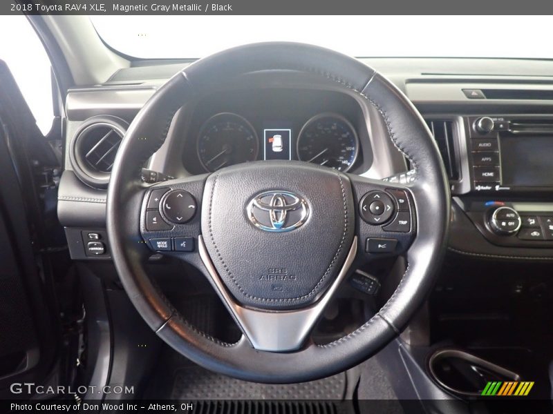 Magnetic Gray Metallic / Black 2018 Toyota RAV4 XLE