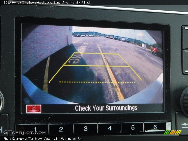 Lunar Silver Metallic / Black 2019 Honda Civic Sport Hatchback