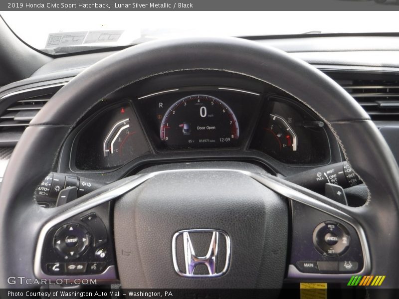 Lunar Silver Metallic / Black 2019 Honda Civic Sport Hatchback