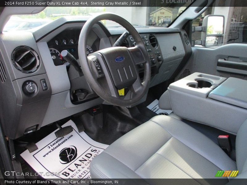 Sterling Gray Metallic / Steel 2014 Ford F250 Super Duty XL Crew Cab 4x4