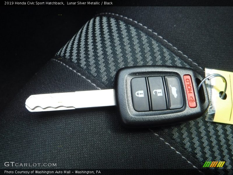 Lunar Silver Metallic / Black 2019 Honda Civic Sport Hatchback