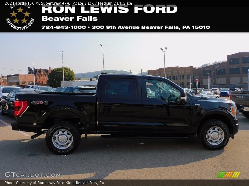Agate Black / Medium Dark Slate 2021 Ford F150 XL SuperCrew 4x4