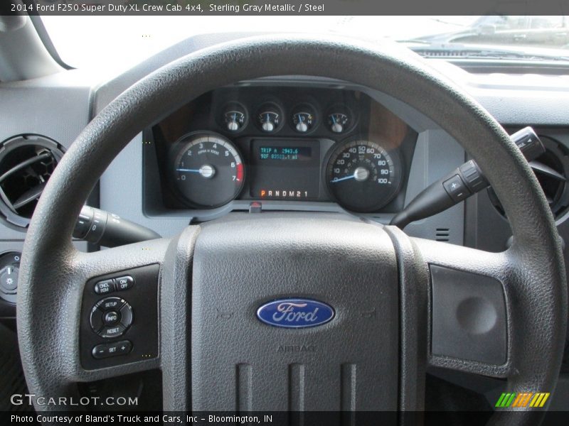 Sterling Gray Metallic / Steel 2014 Ford F250 Super Duty XL Crew Cab 4x4