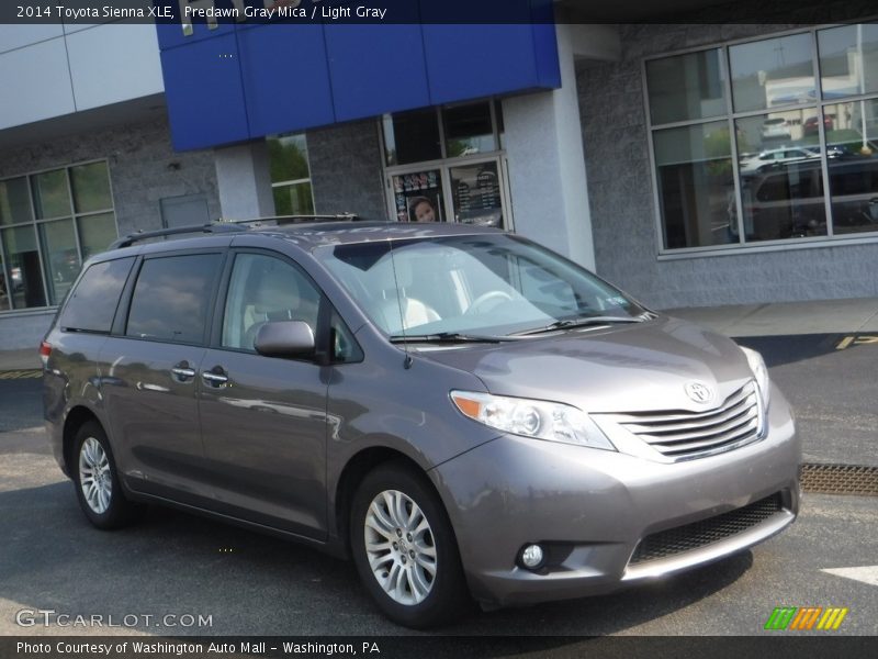 Predawn Gray Mica / Light Gray 2014 Toyota Sienna XLE