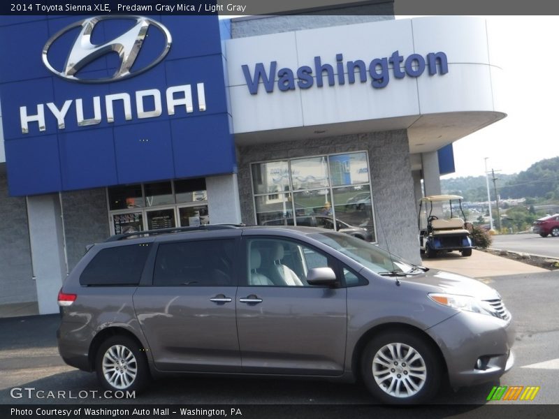 Predawn Gray Mica / Light Gray 2014 Toyota Sienna XLE