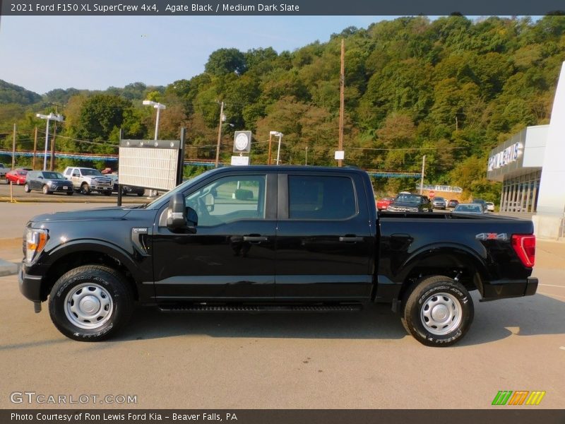 Agate Black / Medium Dark Slate 2021 Ford F150 XL SuperCrew 4x4