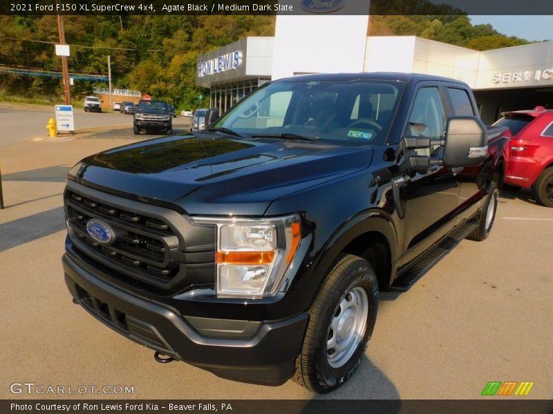 Agate Black / Medium Dark Slate 2021 Ford F150 XL SuperCrew 4x4