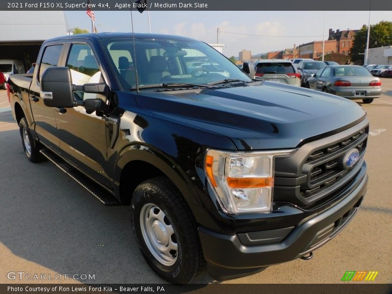 Agate Black / Medium Dark Slate 2021 Ford F150 XL SuperCrew 4x4