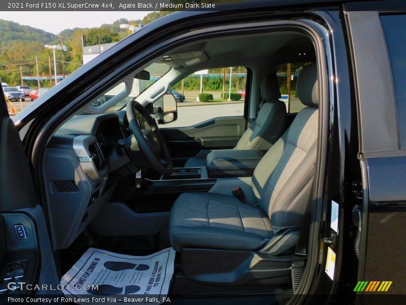 Agate Black / Medium Dark Slate 2021 Ford F150 XL SuperCrew 4x4