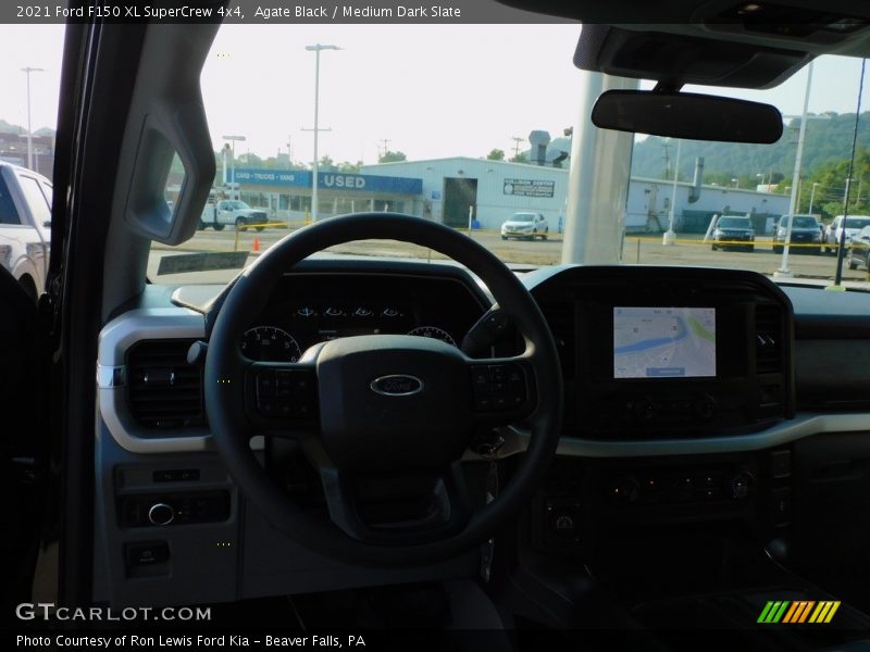 Agate Black / Medium Dark Slate 2021 Ford F150 XL SuperCrew 4x4