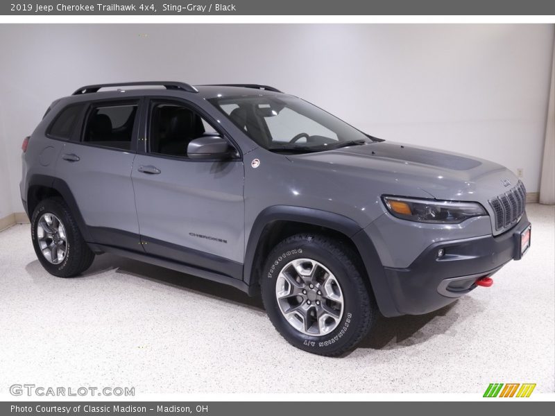 Sting-Gray / Black 2019 Jeep Cherokee Trailhawk 4x4