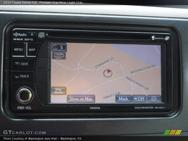 Predawn Gray Mica / Light Gray 2014 Toyota Sienna XLE