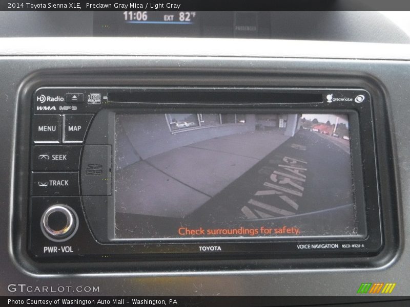 Predawn Gray Mica / Light Gray 2014 Toyota Sienna XLE