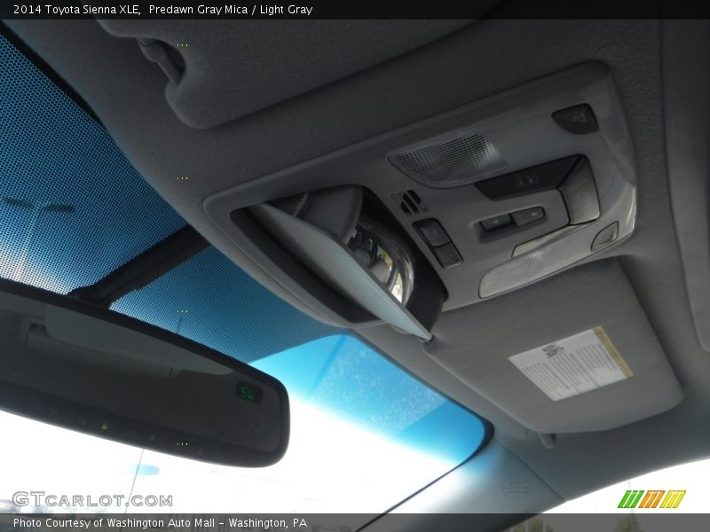 Predawn Gray Mica / Light Gray 2014 Toyota Sienna XLE