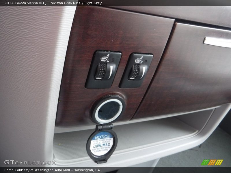 Predawn Gray Mica / Light Gray 2014 Toyota Sienna XLE