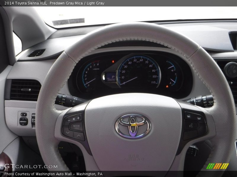 Predawn Gray Mica / Light Gray 2014 Toyota Sienna XLE