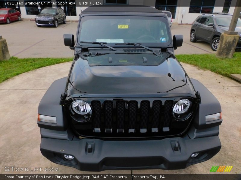 Black / Black 2021 Jeep Wrangler Unlimited Sport 4x4