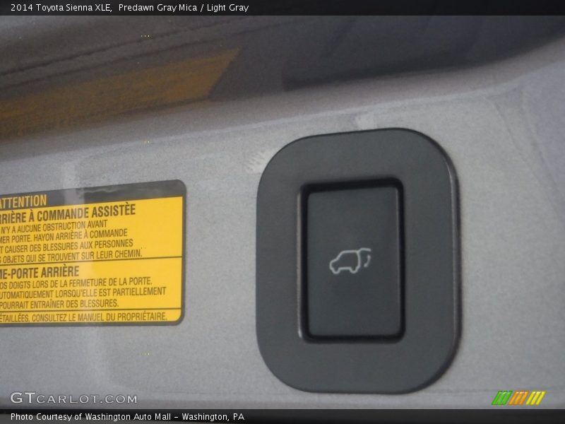 Predawn Gray Mica / Light Gray 2014 Toyota Sienna XLE