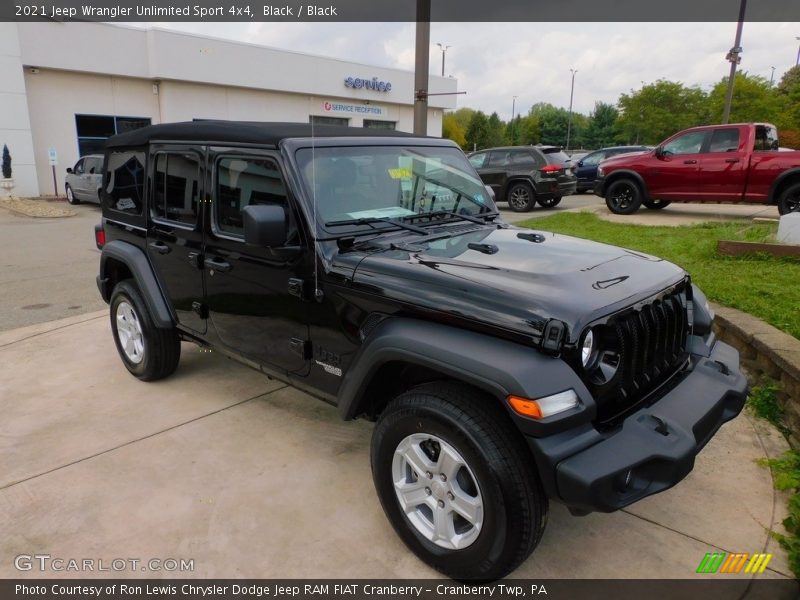 Black / Black 2021 Jeep Wrangler Unlimited Sport 4x4