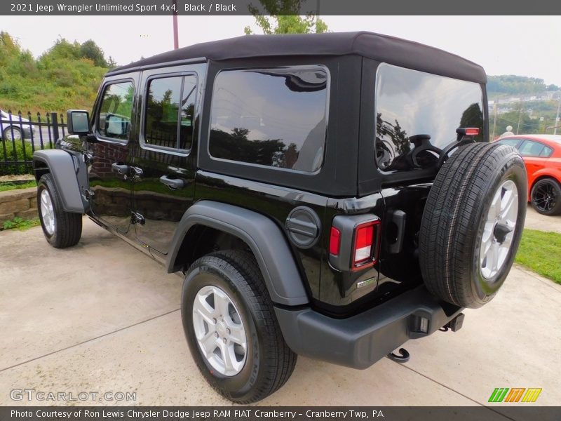 Black / Black 2021 Jeep Wrangler Unlimited Sport 4x4