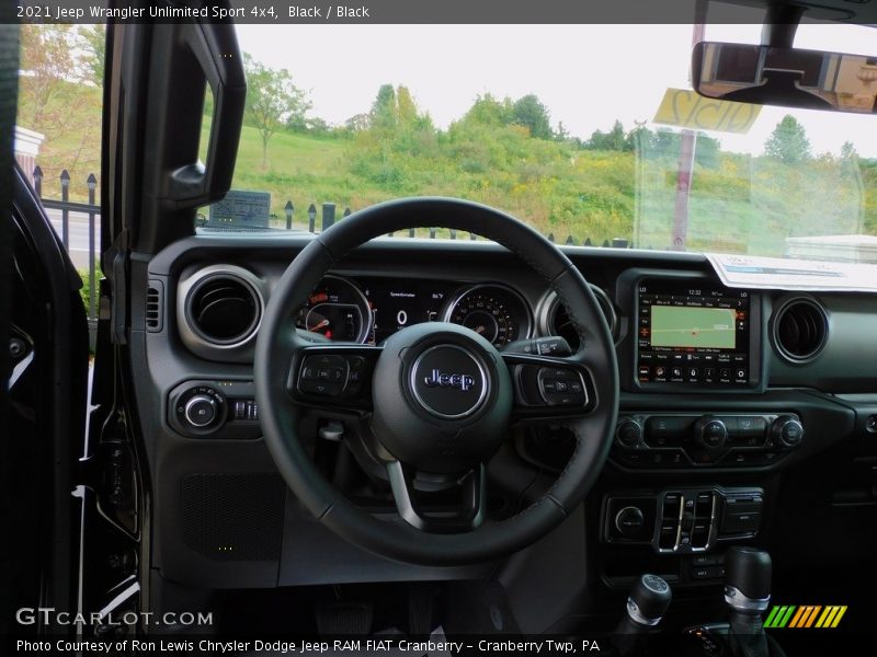 Black / Black 2021 Jeep Wrangler Unlimited Sport 4x4