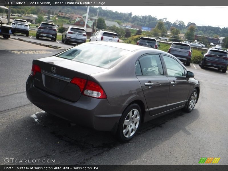 Urban Titanium Metallic / Beige 2010 Honda Civic LX Sedan