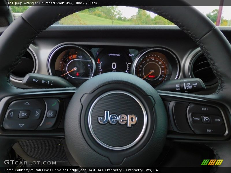 Black / Black 2021 Jeep Wrangler Unlimited Sport 4x4