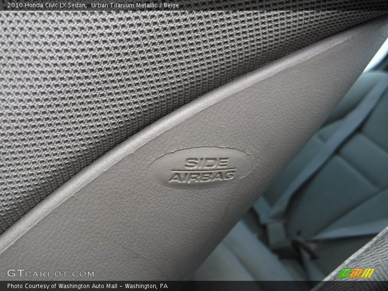 Urban Titanium Metallic / Beige 2010 Honda Civic LX Sedan