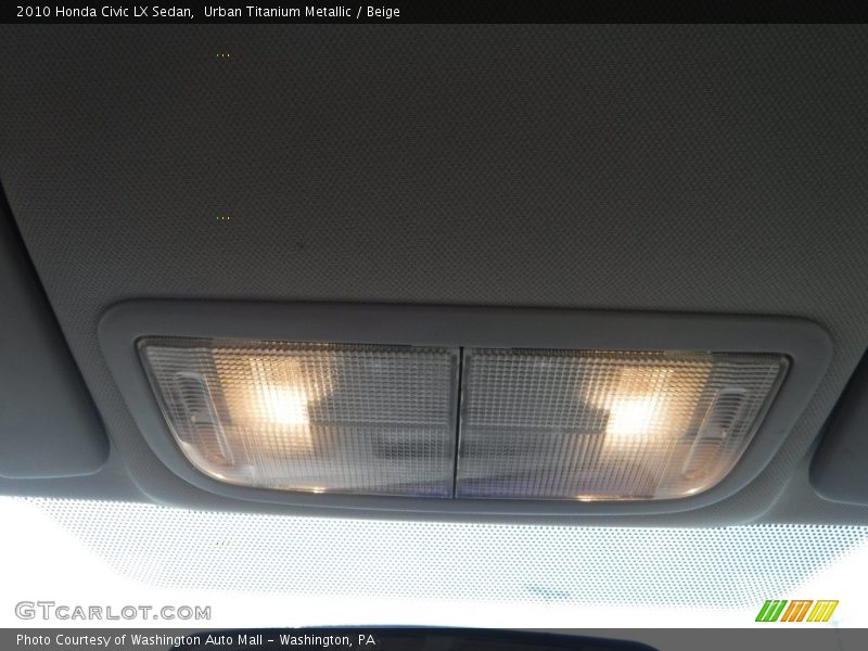 Urban Titanium Metallic / Beige 2010 Honda Civic LX Sedan