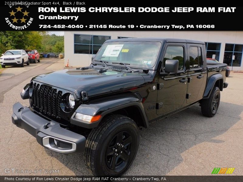 Black / Black 2021 Jeep Gladiator Sport 4x4