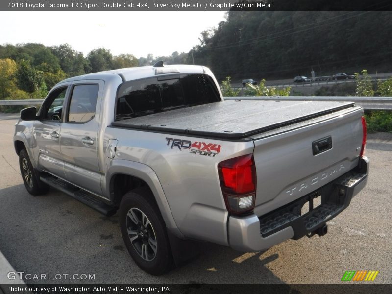 Silver Sky Metallic / Graphite w/Gun Metal 2018 Toyota Tacoma TRD Sport Double Cab 4x4