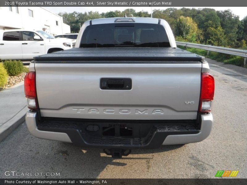 Silver Sky Metallic / Graphite w/Gun Metal 2018 Toyota Tacoma TRD Sport Double Cab 4x4