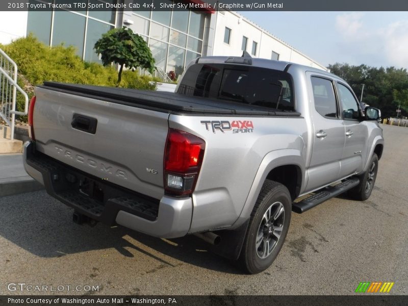 Silver Sky Metallic / Graphite w/Gun Metal 2018 Toyota Tacoma TRD Sport Double Cab 4x4