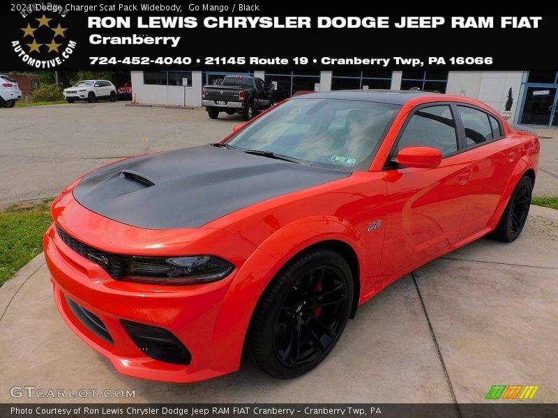 Go Mango / Black 2021 Dodge Charger Scat Pack Widebody
