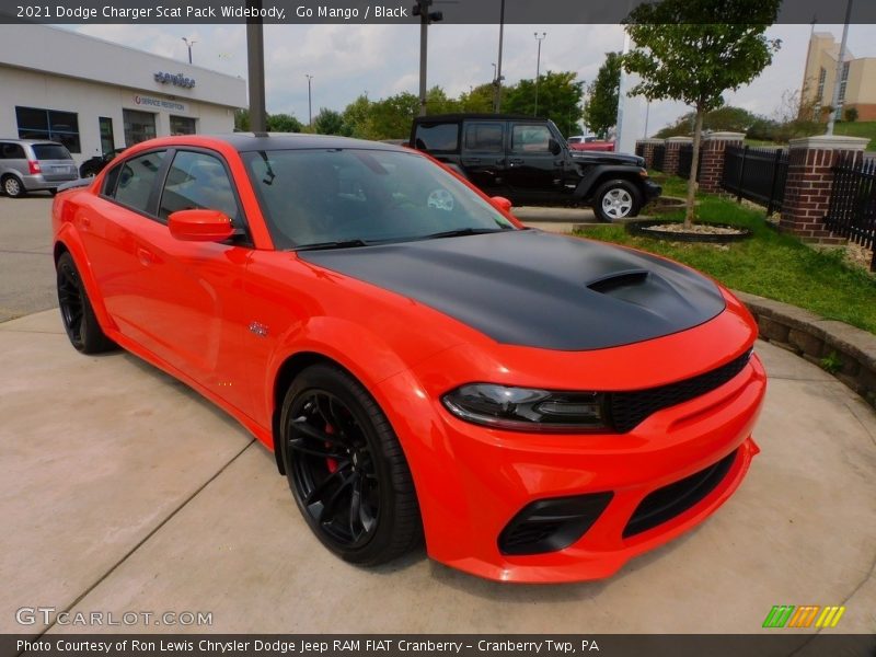 Go Mango / Black 2021 Dodge Charger Scat Pack Widebody