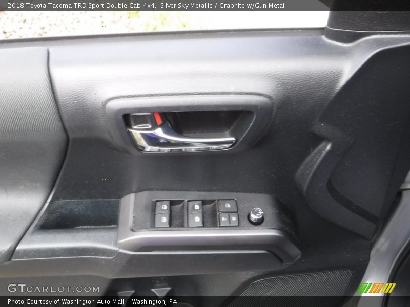 Silver Sky Metallic / Graphite w/Gun Metal 2018 Toyota Tacoma TRD Sport Double Cab 4x4