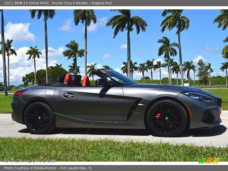 Frozen Grey II Metallic / Magma Red 2021 BMW Z4 sDrive M40i