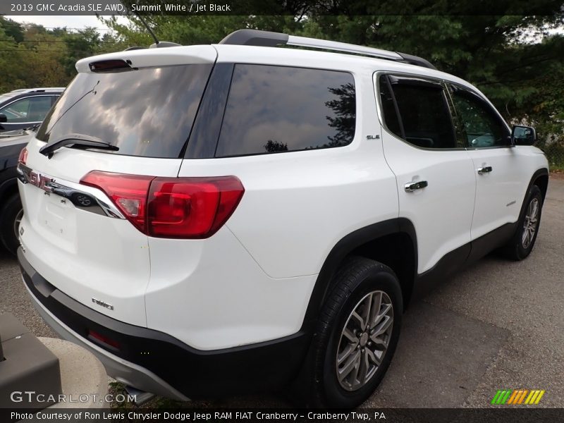Summit White / Jet Black 2019 GMC Acadia SLE AWD