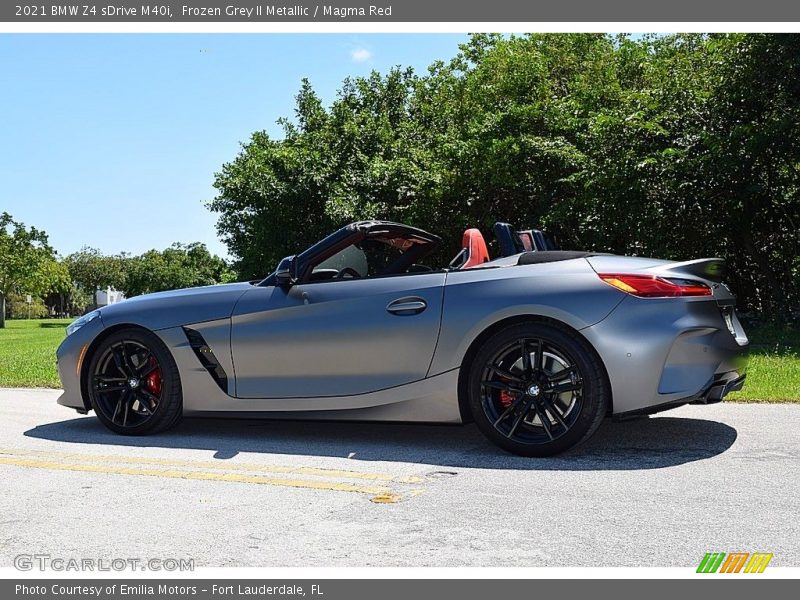 Frozen Grey II Metallic / Magma Red 2021 BMW Z4 sDrive M40i