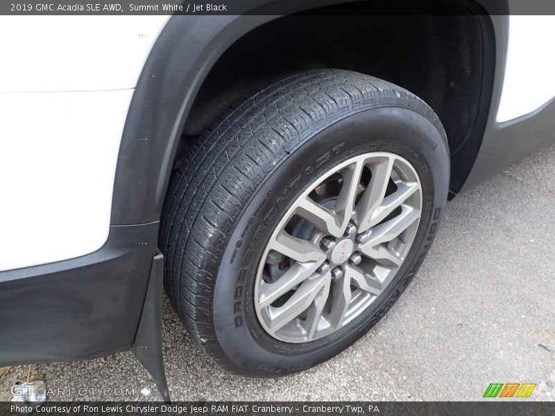 Summit White / Jet Black 2019 GMC Acadia SLE AWD