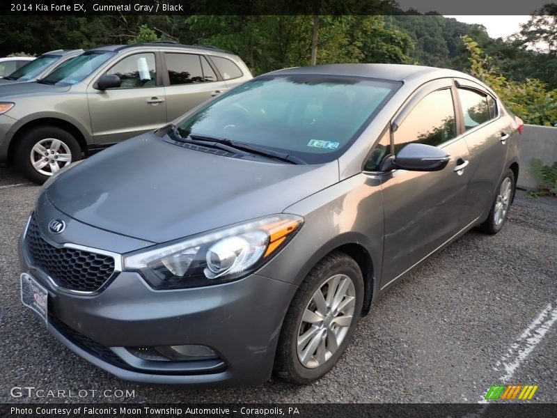 Gunmetal Gray / Black 2014 Kia Forte EX