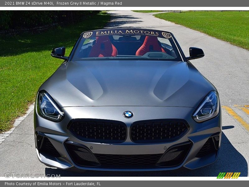Frozen Grey II Metallic / Magma Red 2021 BMW Z4 sDrive M40i