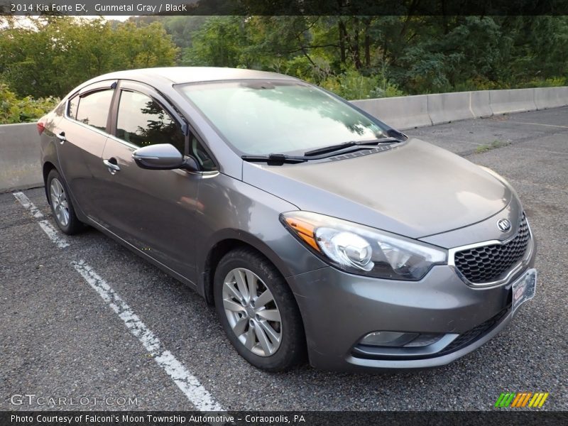 Gunmetal Gray / Black 2014 Kia Forte EX