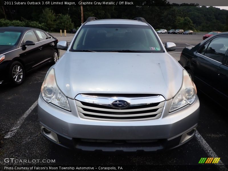 Graphite Gray Metallic / Off Black 2011 Subaru Outback 3.6R Limited Wagon