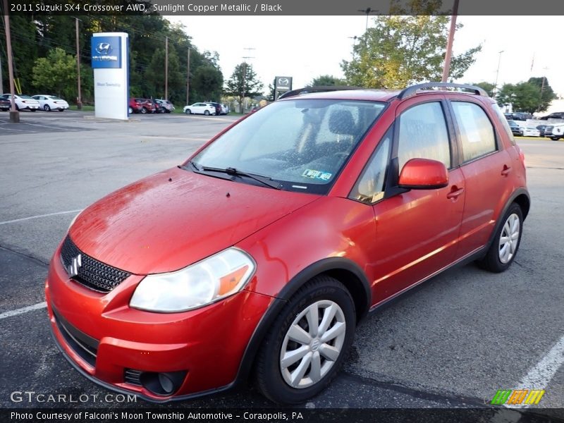 Sunlight Copper Metallic / Black 2011 Suzuki SX4 Crossover AWD