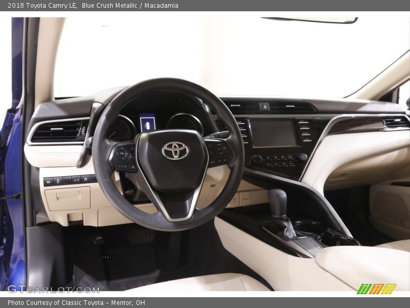 Blue Crush Metallic / Macadamia 2018 Toyota Camry LE